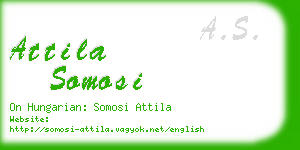 attila somosi business card